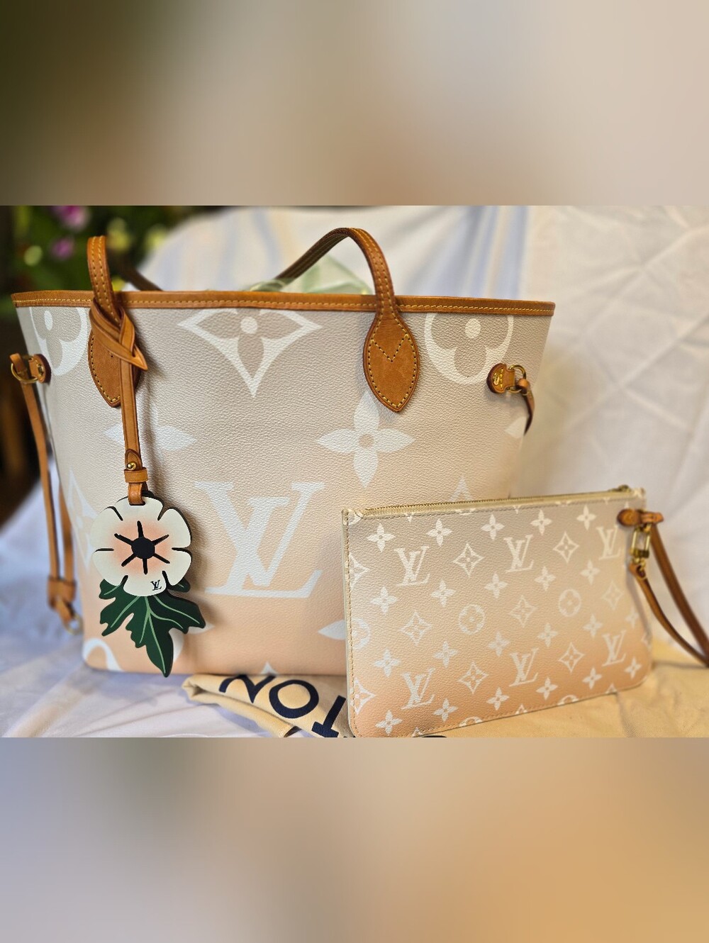 Louis Vuitton Neverfull MM Tote Bag from the limited-edition 2021 "By The Pool"